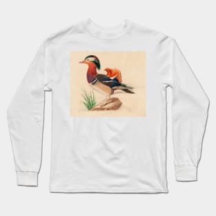 Mandarin Duck (Male) by Ferdinand von Wright Long Sleeve T-Shirt